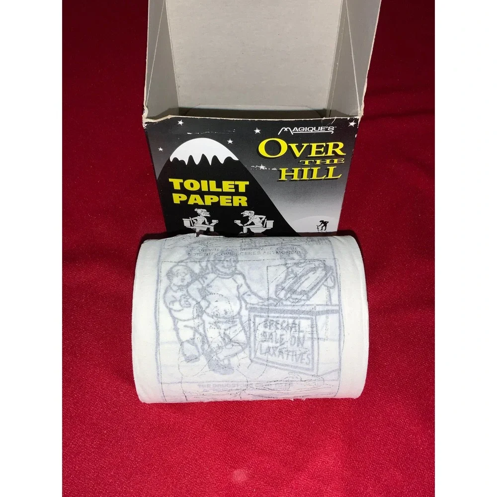 Gag gift Over the Hill‎ Toilet Paper Gag Gift Novelty Funny Birthday Humor